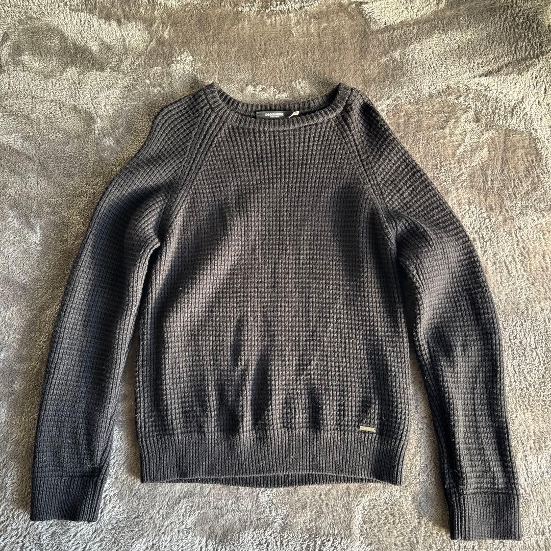 【週末値下】DSQUARED2 イタリア製 ウールニット M ブラック