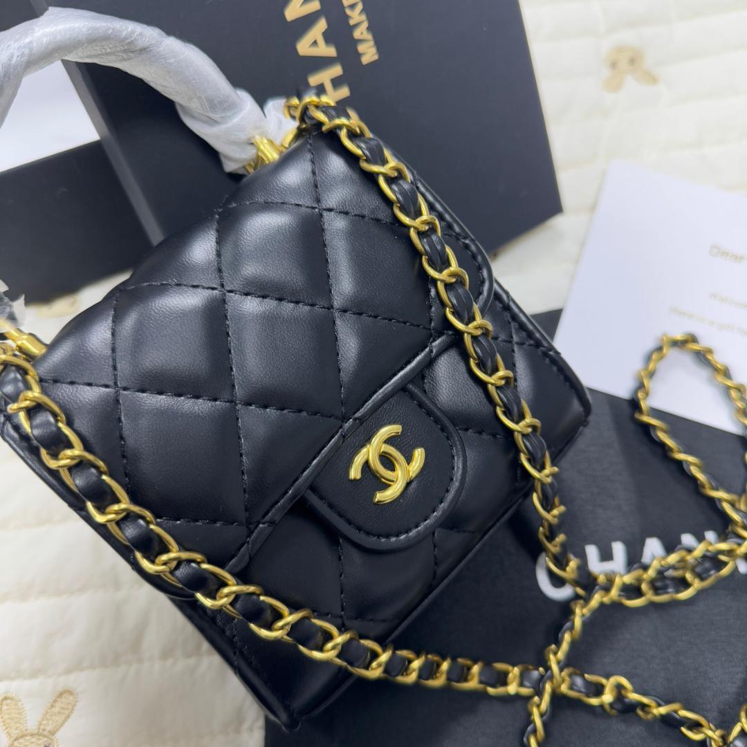 優雅 VIP顧客限定 ブラックレザーショルダーバッグ