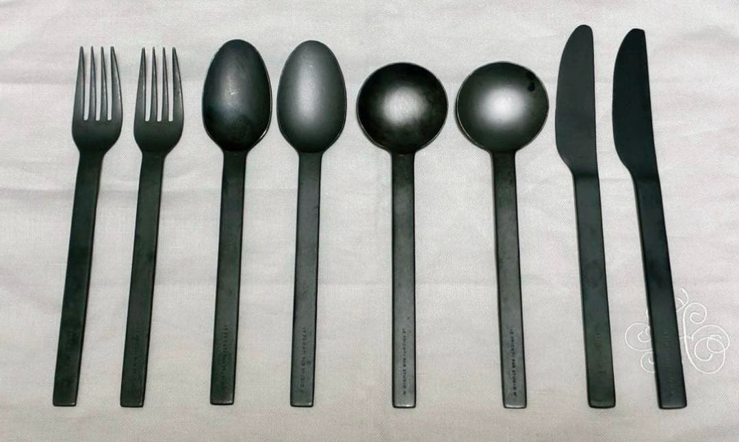 STUDIO M’ スタジオエム フリシティ ブラック カトラリー 8本セット