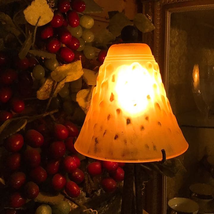 ミューラー　アンティーク　ランプ　ライト　アールデコ　ビンテージ　ガレ　ドーム