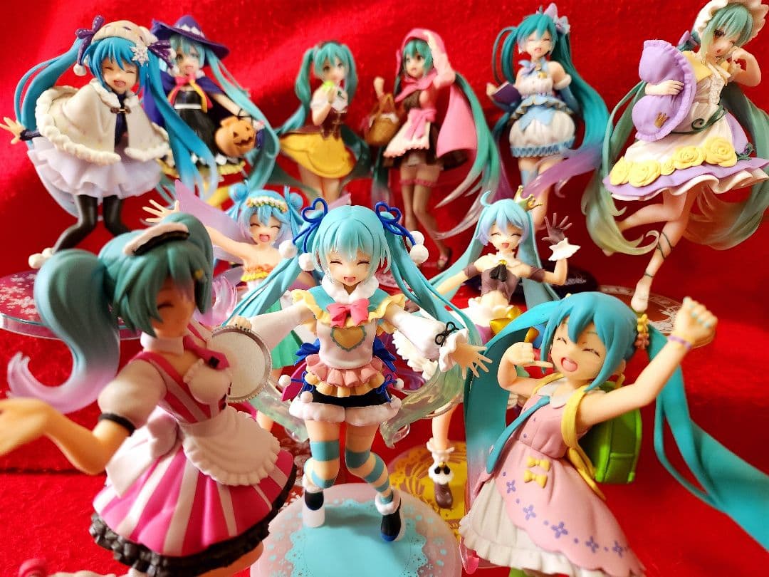 初音ミク　フィギュア　まとめ　タイトーオンクレver. 　１１体