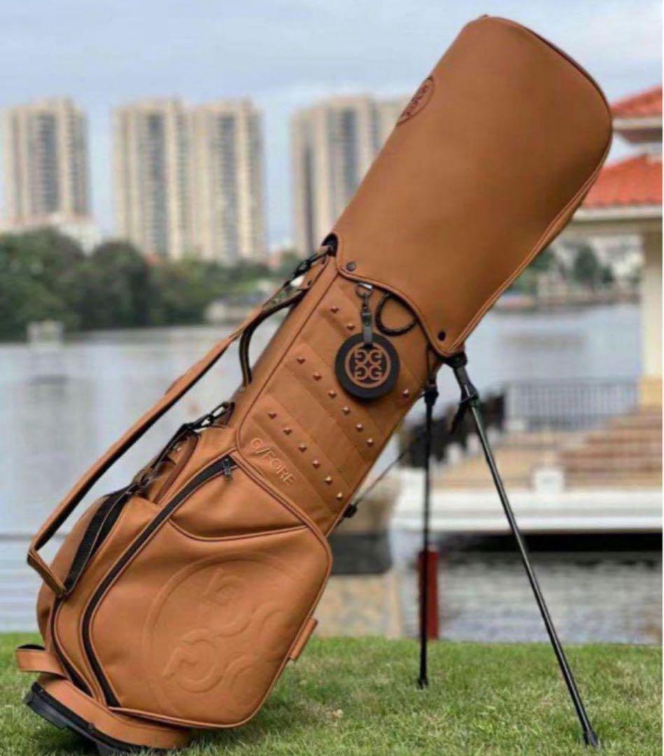 G/FORE ジーフォア キャディバッグ スタンド型 ブラウン PUゴルフバッグ