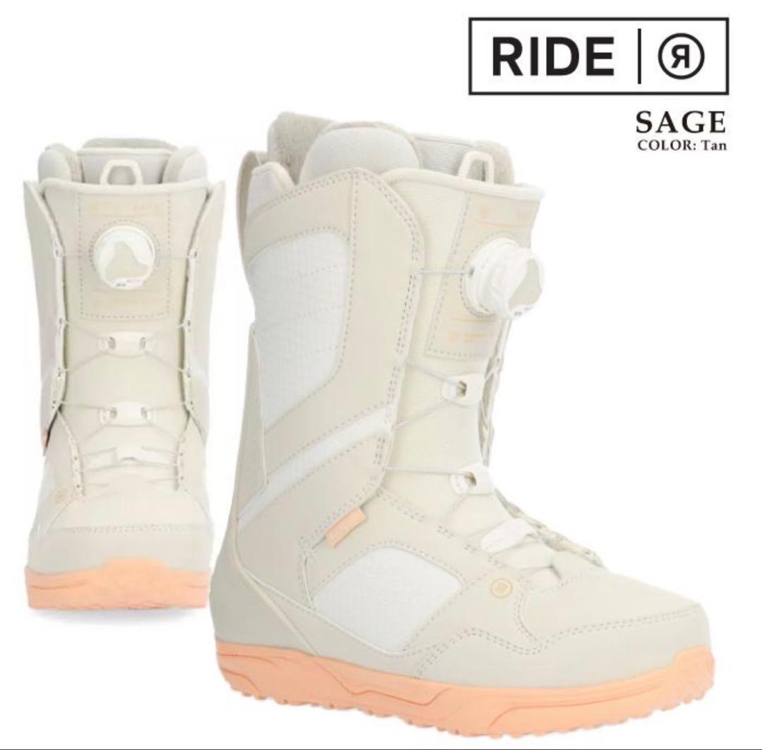 1回使用☆RIDE☆SAGE☆スノーボード☆ブーツ