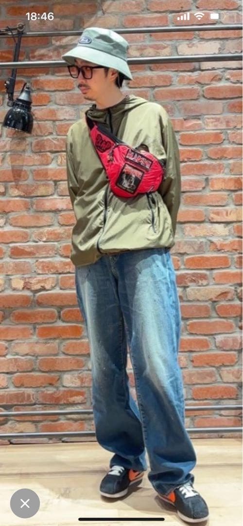 HYSTERIC GLAMOURワッペンカスタム ウエストバッグ／ブラック