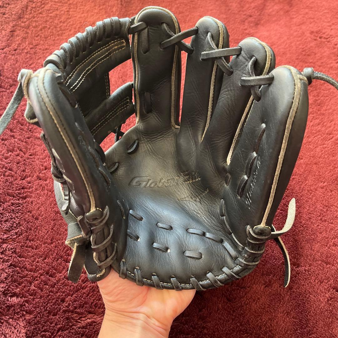 Mizuno 硬式野球グローブ 黒　グローバルエリート