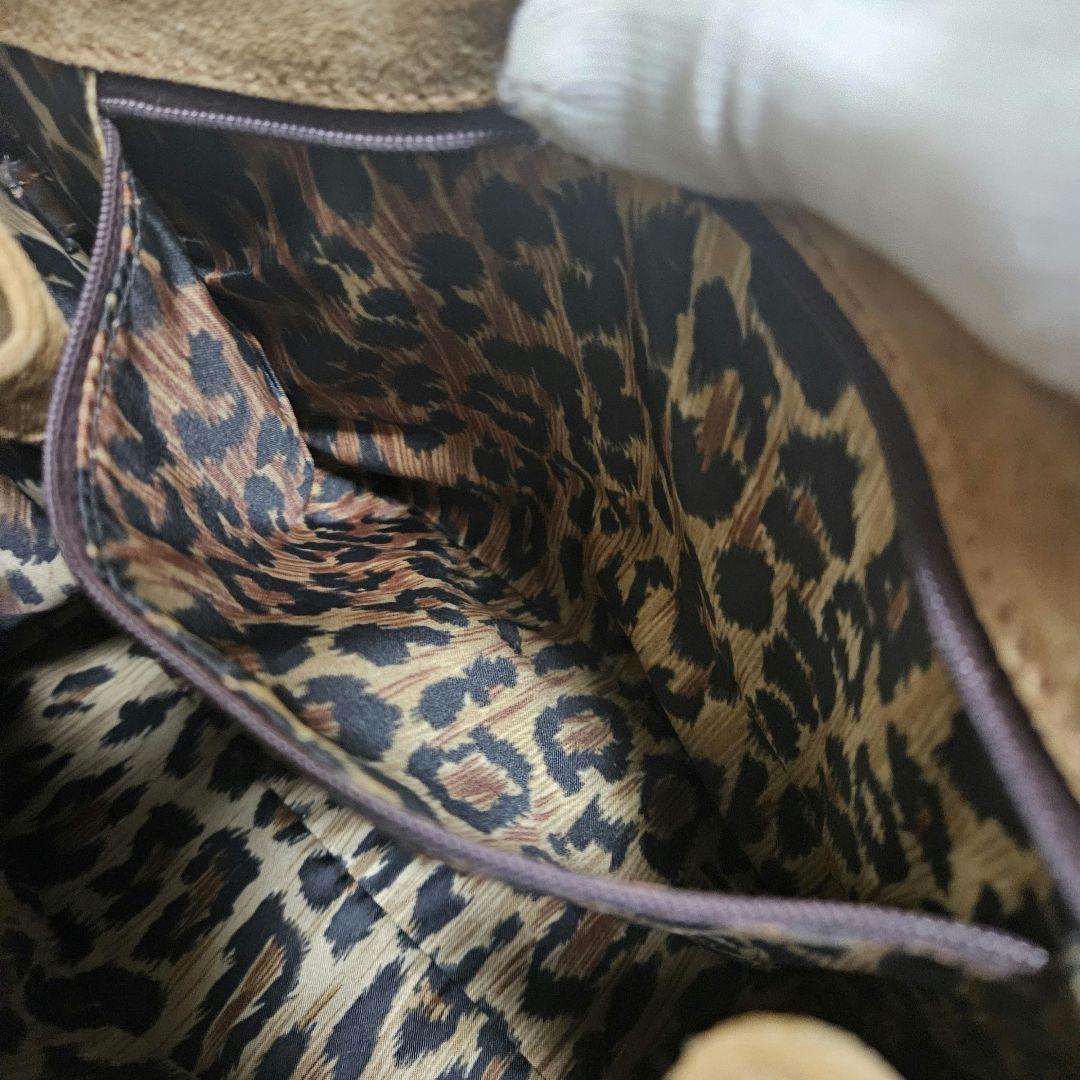 【美品】DOLCE & GABBANA スエードデニムハンドバッグ ヴィンテージ