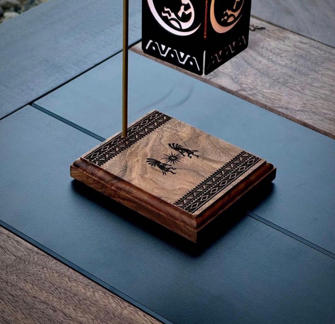 ウッドスタンド ウォールナット エンリッチ ココペリ ランタンスタンド