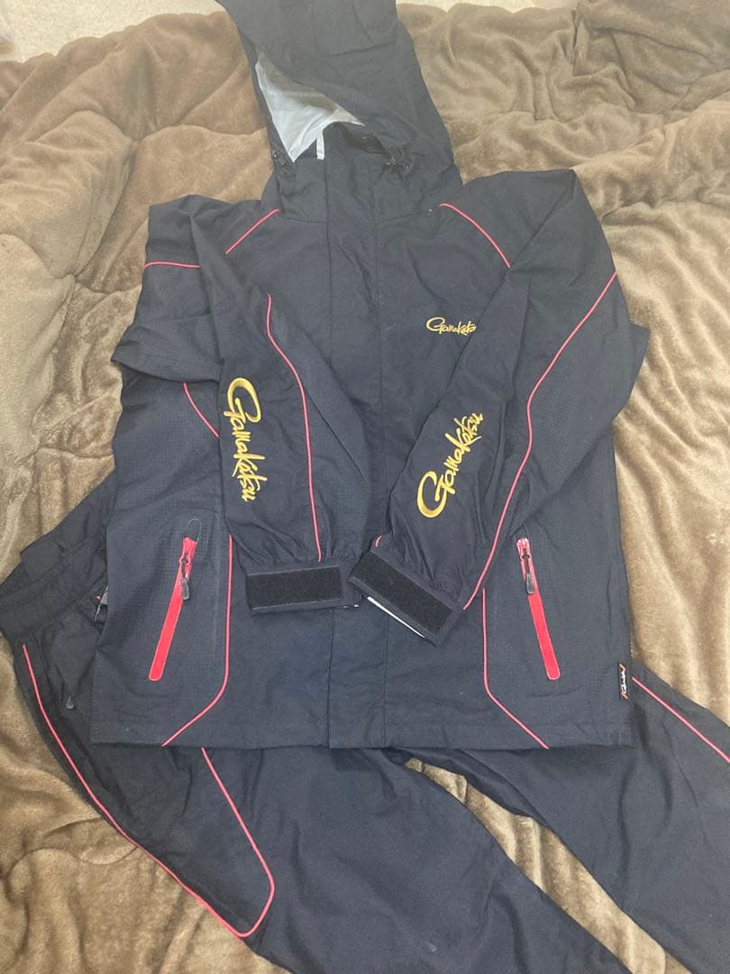 がまかつ　オールウェザースーツ　サンライン釣武者フカセゴアテックスレインスーツ