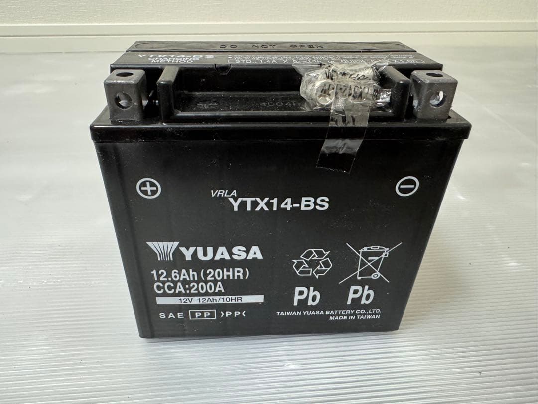 YUASA YTX14-BS 12V バッテリー 12.6Ah