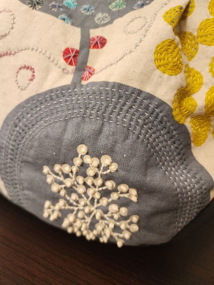 ❤　コロンとしたフォルムの可愛い刺し子トードバッグ　センソユニコ慈雨等