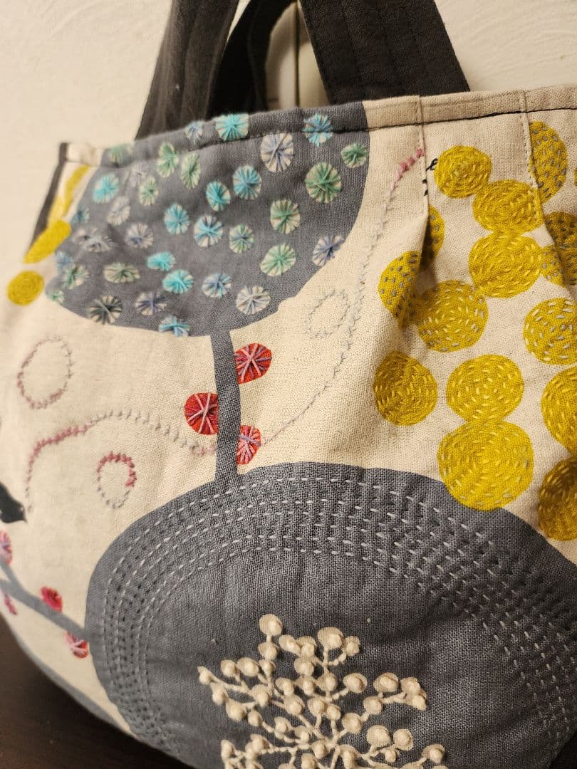 ❤　コロンとしたフォルムの可愛い刺し子トードバッグ　センソユニコ慈雨等