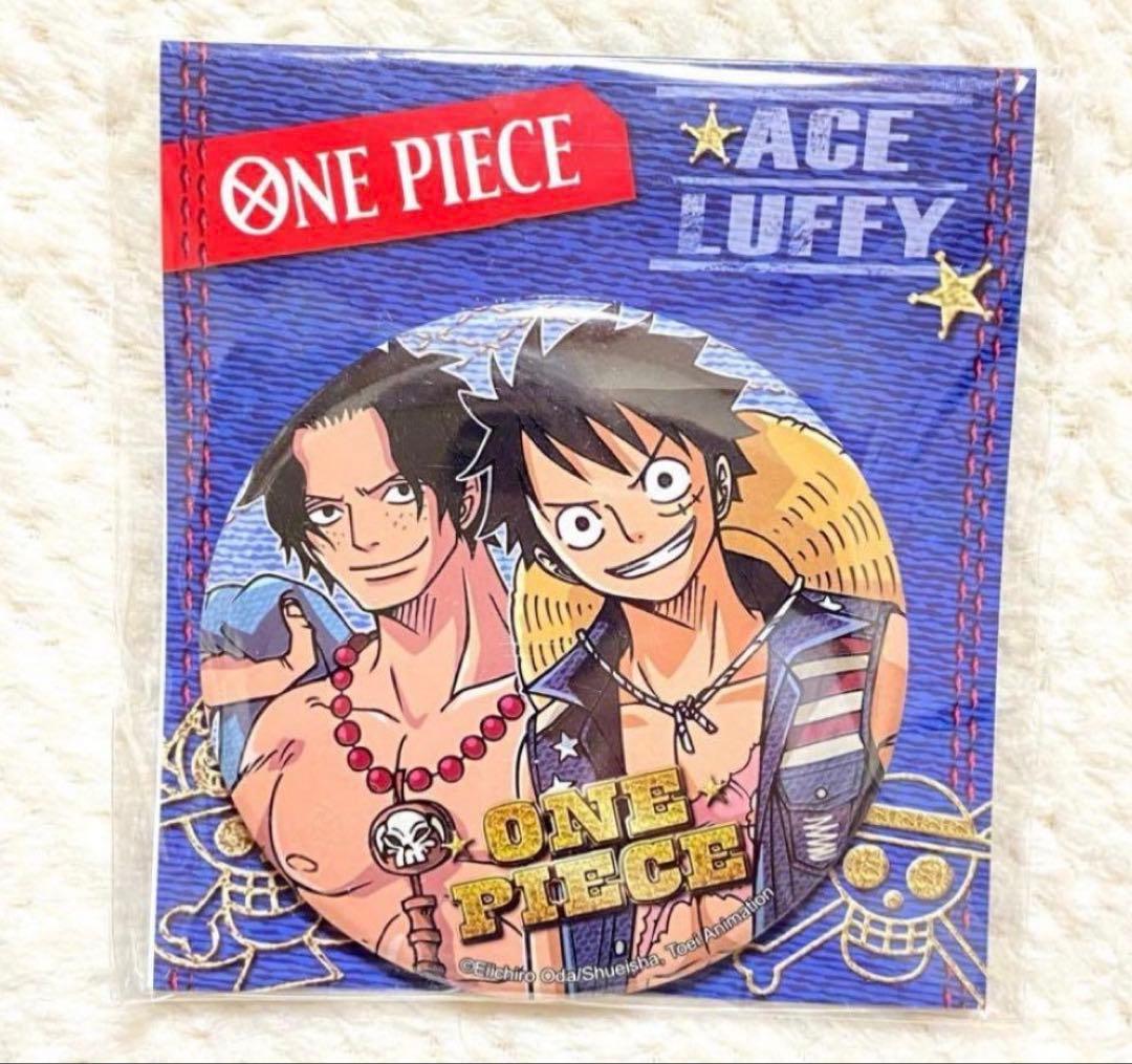 ルフィ エース 海外限定 缶バッジ ワンピース ONE PIECE