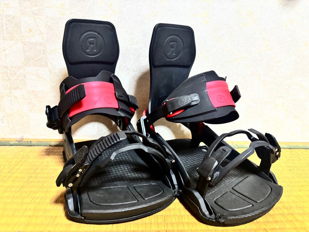 RIDE C-6 スノーボード ビンディング ブラック×レッド Mサイズ 中古