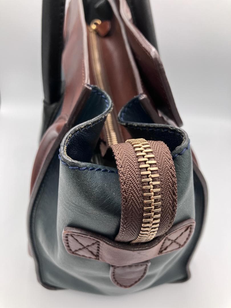 CELINE セリーヌ ラゲージ ミニ ショッパー ハンドバッグ レザー