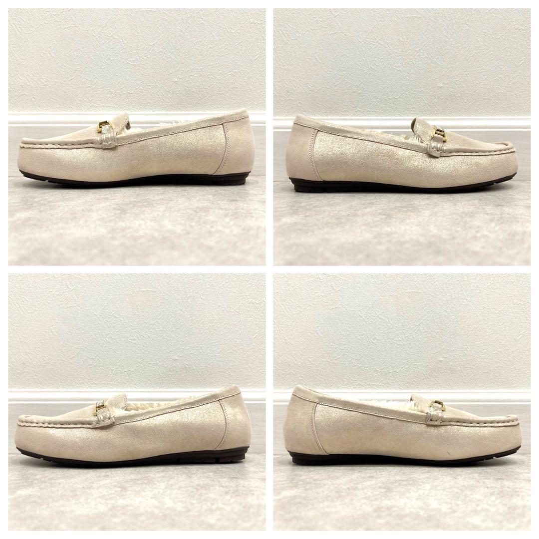 新品 HIMIKO 卑弥呼 本革 ビジュー モカシシ ローファー23.5