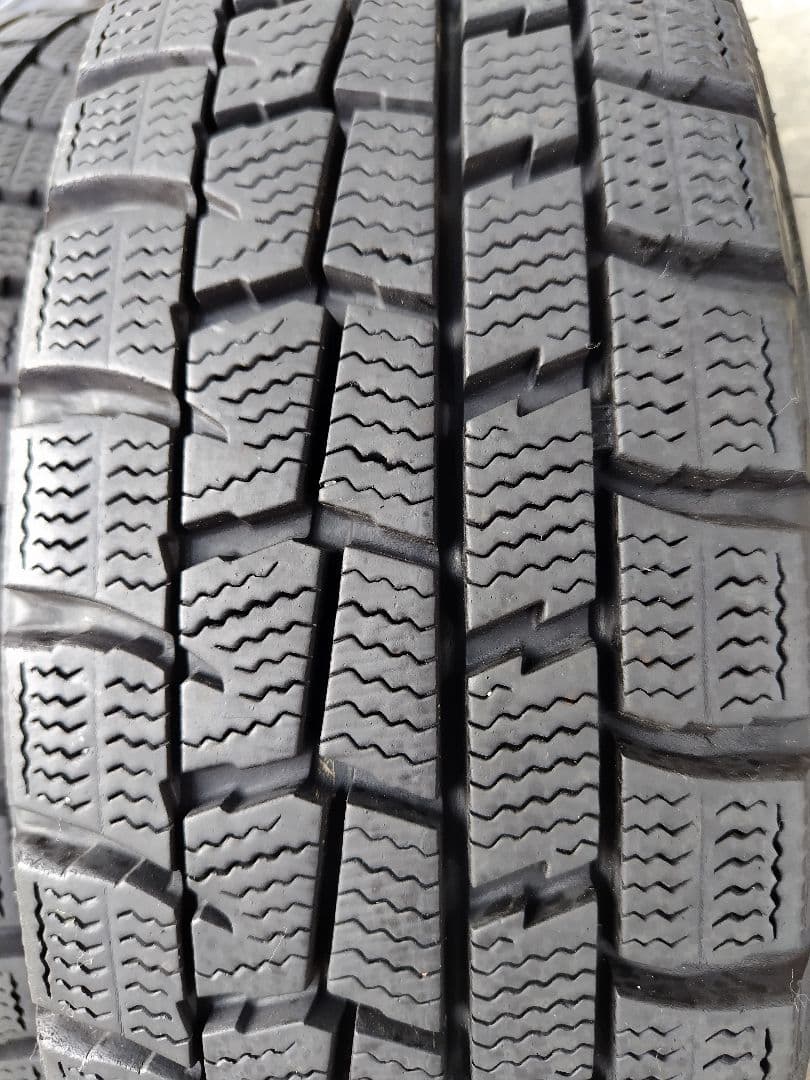 155/65R14【2/2】ダンロップ・スタッドレス、鉄ホイール付、2本分割