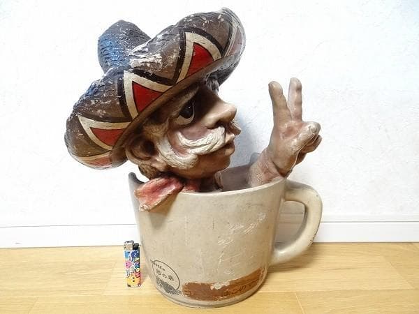 60年代 ビンテージ COFFEEは憩の泉 コーヒーはこのマーク 喫茶店 看板