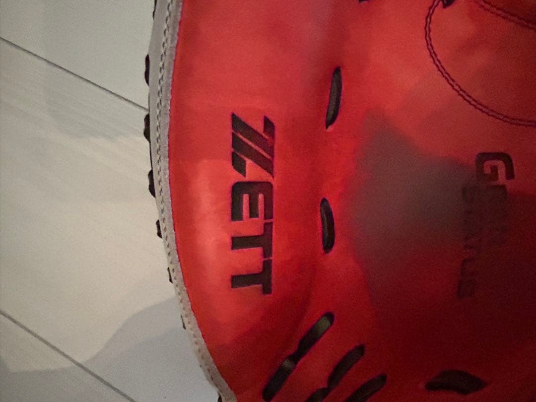 ZETT ゼット　軟式　キャッチャーミット　GRAN STATUS 赤