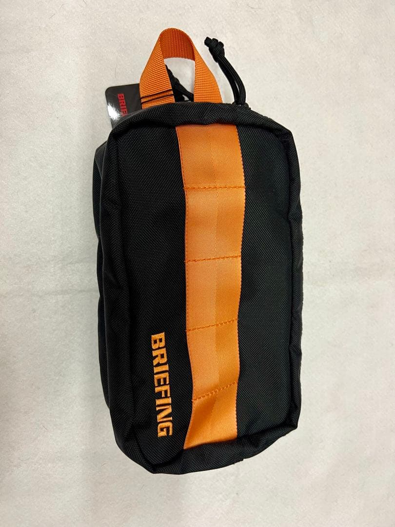 BRIEFING ブリーフィング 中型ポーチ ブラック/オレンジ