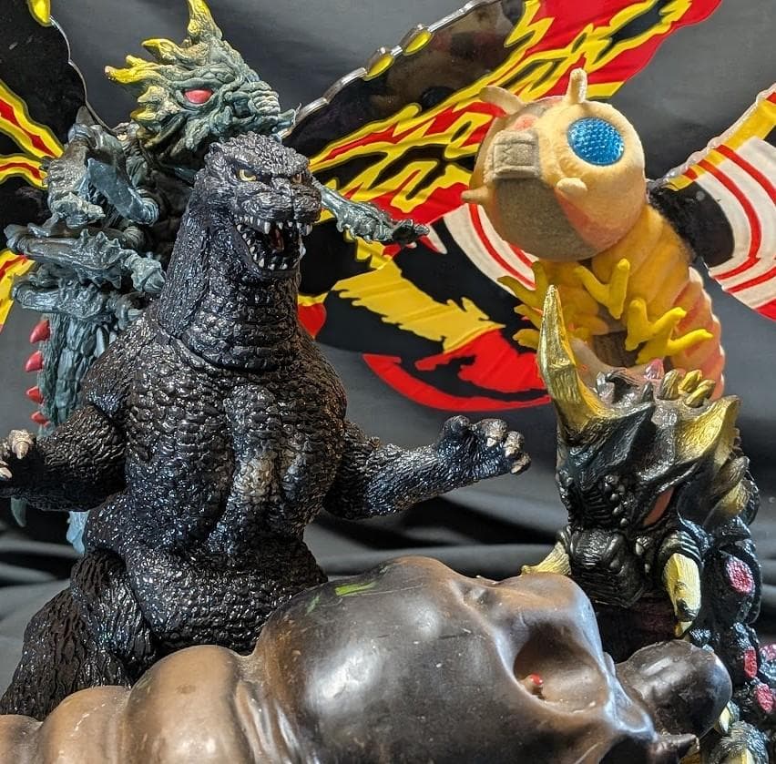 平成シリーズ「ゴジラvsモスラ」（バンダイ）ソフビフィギュア６体セット