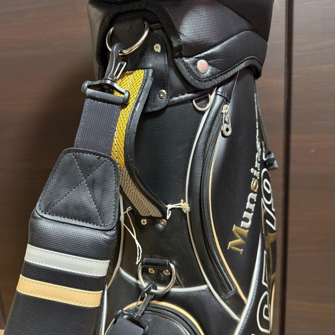 Munsingwear キャディバッグ ゴルフバッグ 黒 1955年設立