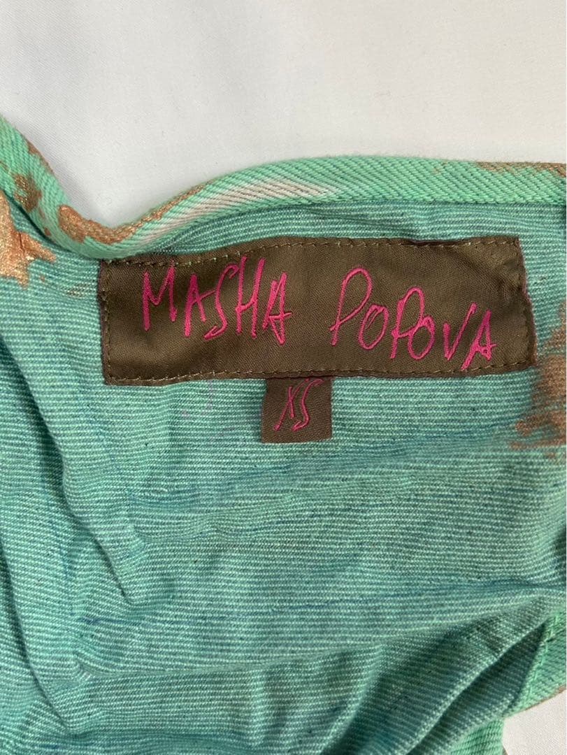 MASHA POPOVA のホルターネック デニム トップス