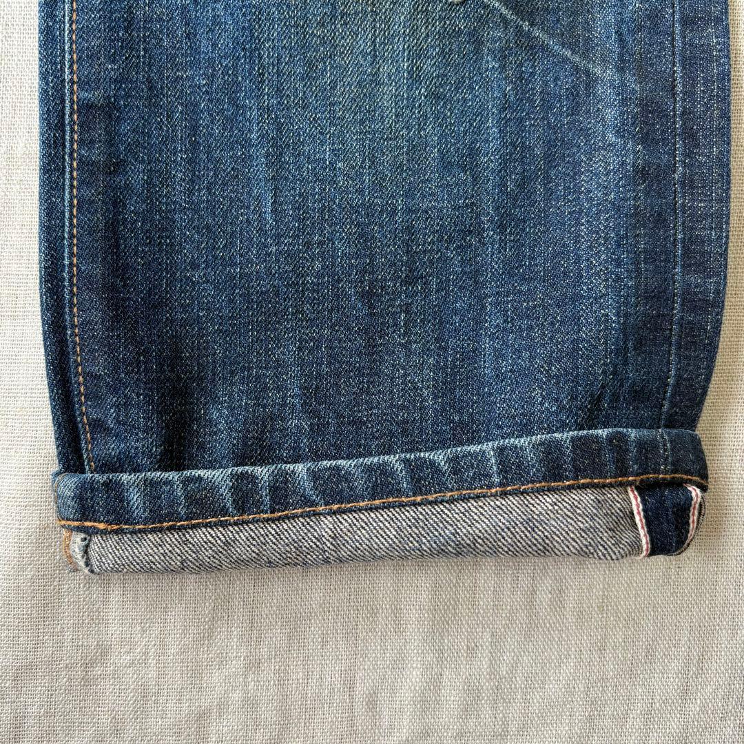 【名作】RRL CRUSH JEANS ダメージ インディゴ デニムパンツ 32