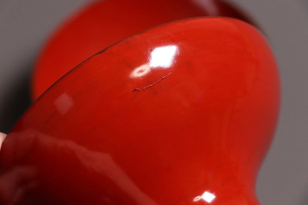 漆芸 明治大正 時代蒔絵椀 五客 天然木 草花 朱塗 金蒔絵【MA358】