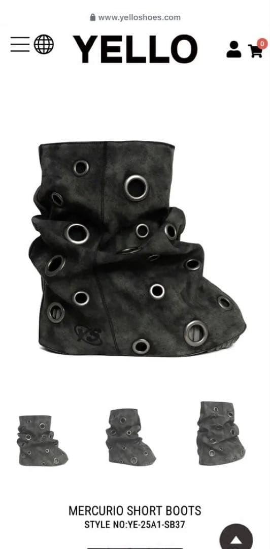 YELLO ショートブーツ MERCURIO SHORT BOOTS