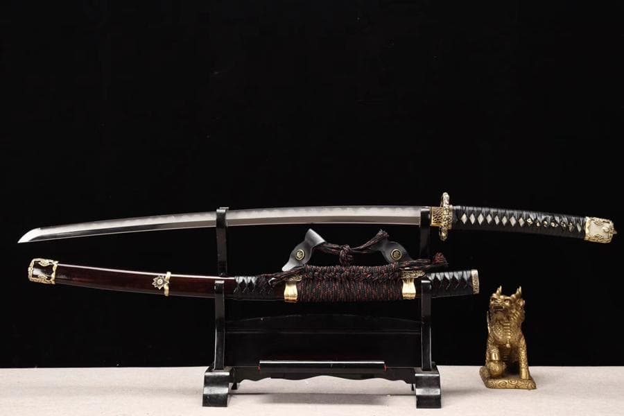 菊の太刀 日本刀 模造刀 居合刀 武士道 武蔵 鑑賞用 手鍛造打