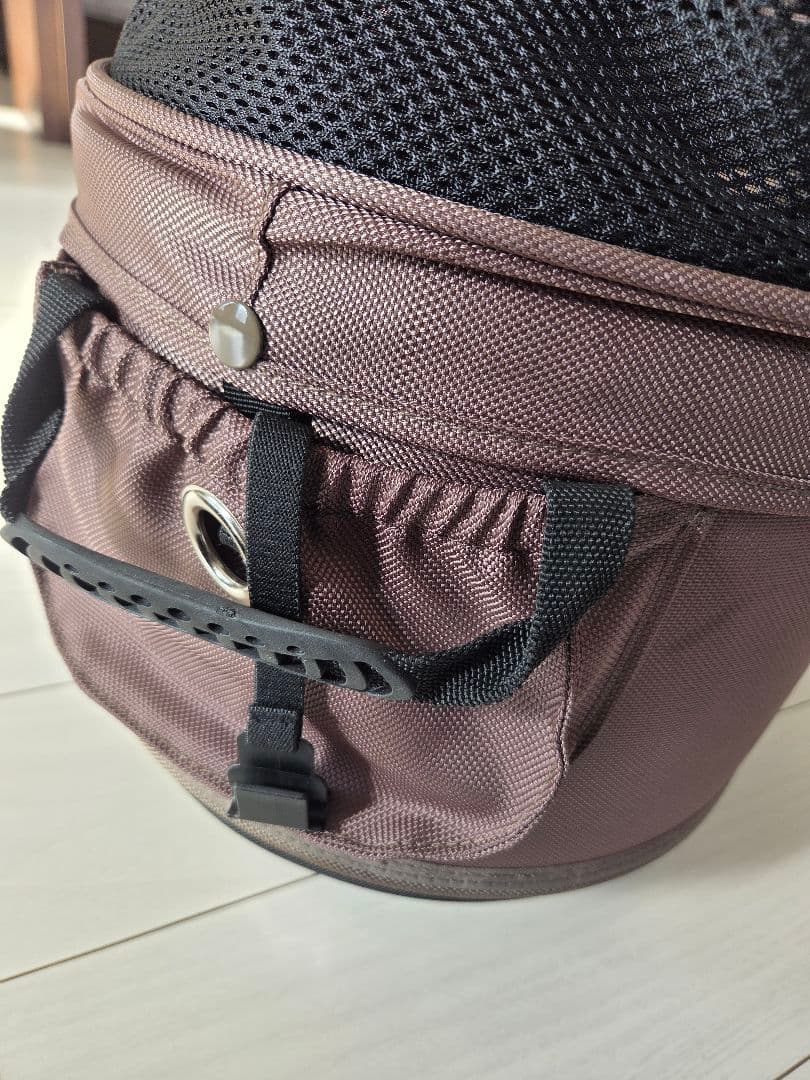 AirBuggy 犬用カート ブラウン メッシュカバー付き