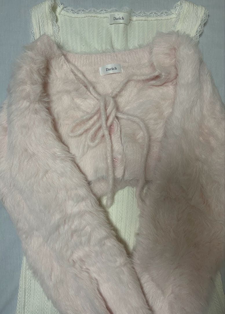 Darich ダーリッチ ケーブルニットソーセットワンピース