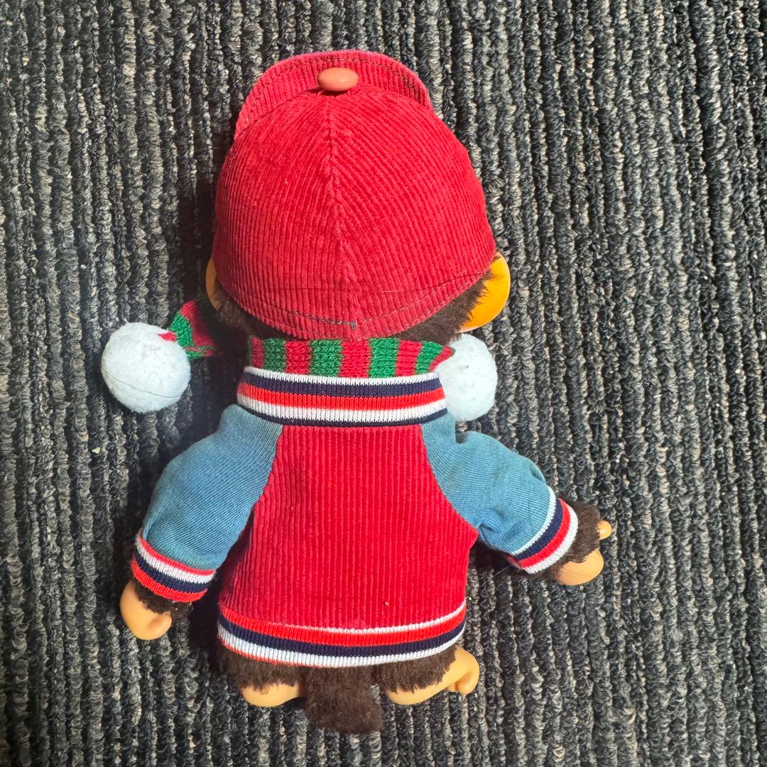 モンチッチ セキグチ いちご ぬいぐるみ 昭和 レトロ 帽子 レア 初代 4本指