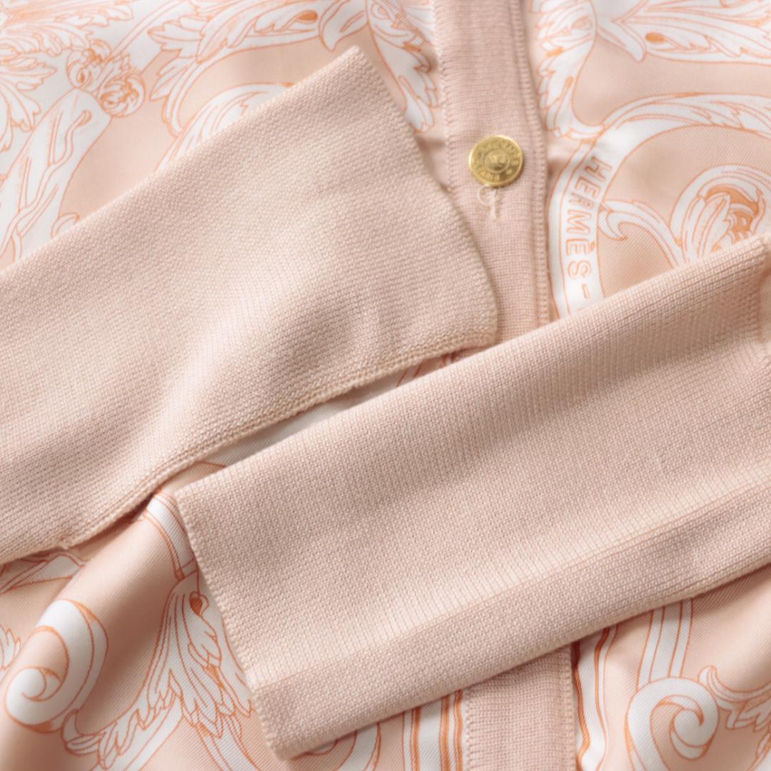 希少アンサンブル！エルメス　ツイルレーヌセットアップ　セリエボタン　カシミア