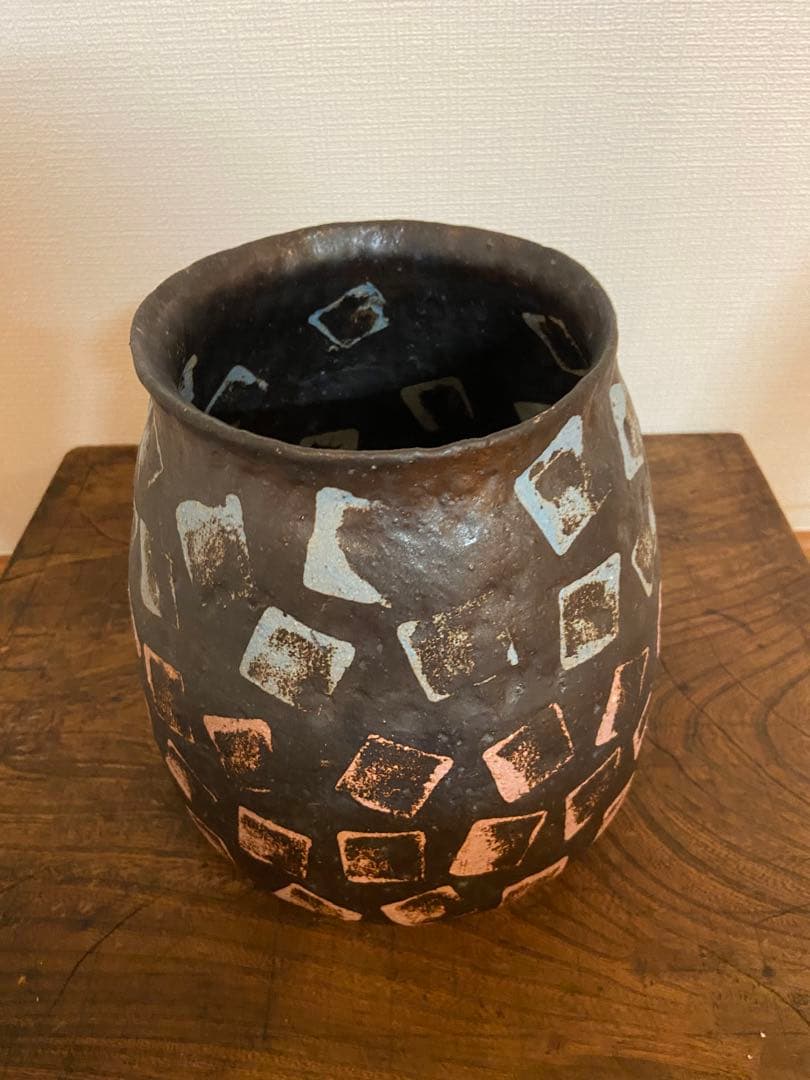 山田義力 初期作品 壺 オブジェ 新品未使用 大嶺實清 大嶺工房