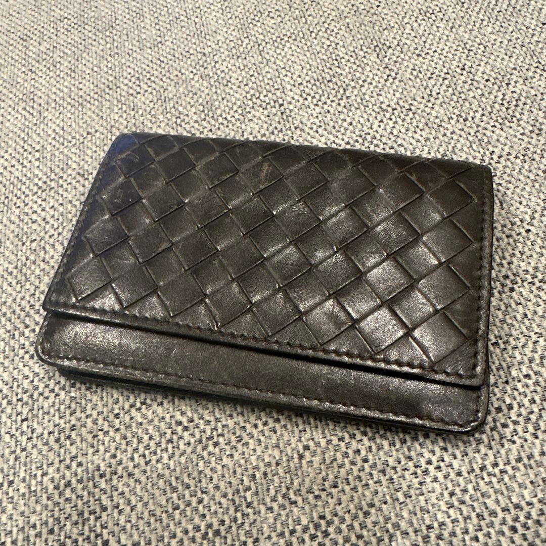 ボッテガヴェネタ　名刺入れ　ブラウン