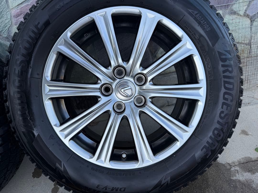 レクサス　NX 純正　17インチ スタッドレスホイールセット　空気センサー付き