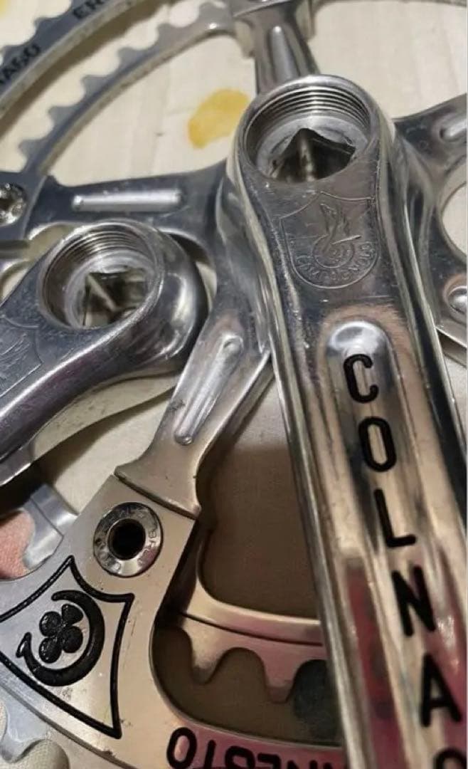 カンパニョーロCOLNAGO 刻印レコードクランク特注170ミリ53-42tレア