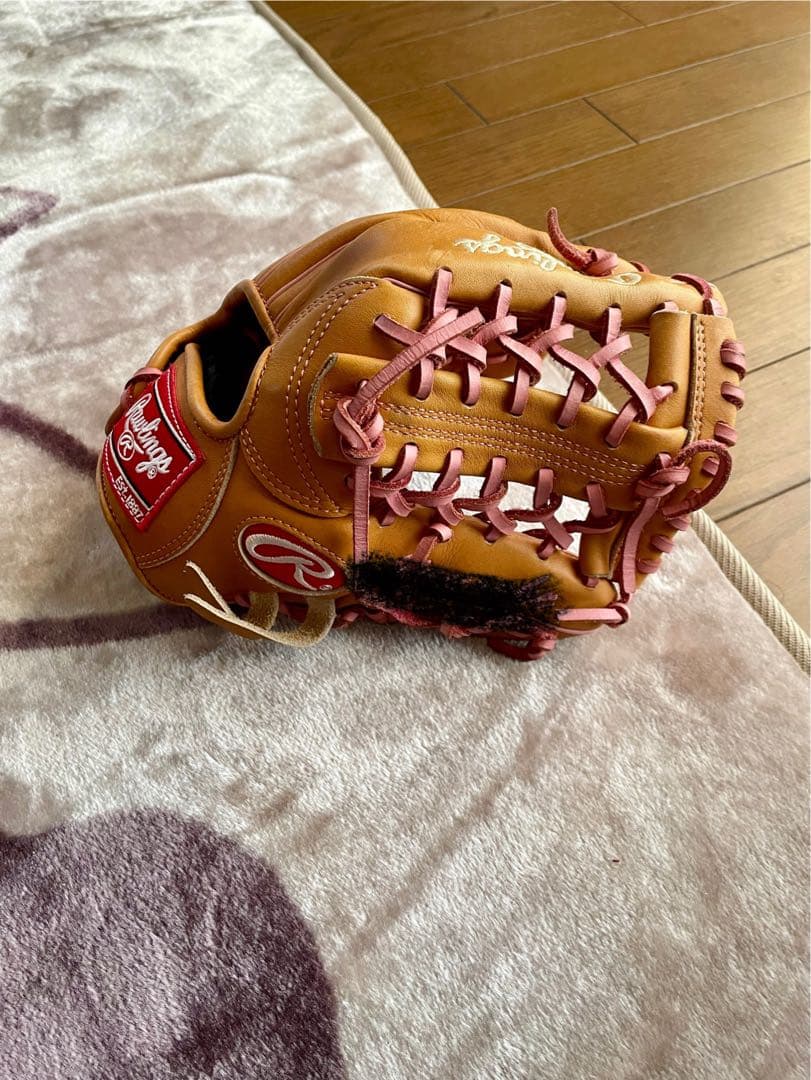 Rawlings 軟式オーダーグローブ ベージュ ピンク