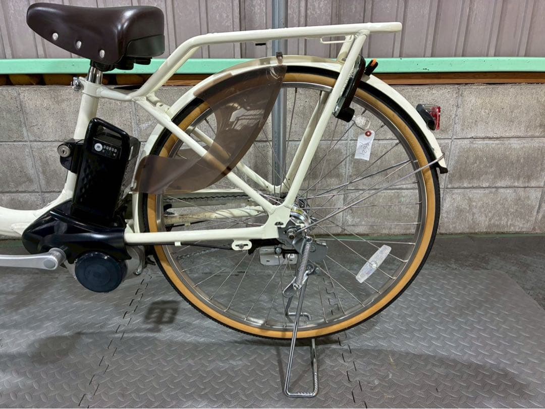 №8683 電動自転車 パナソニック　ビビSL 26インチ ホワイト✨極上美品✨