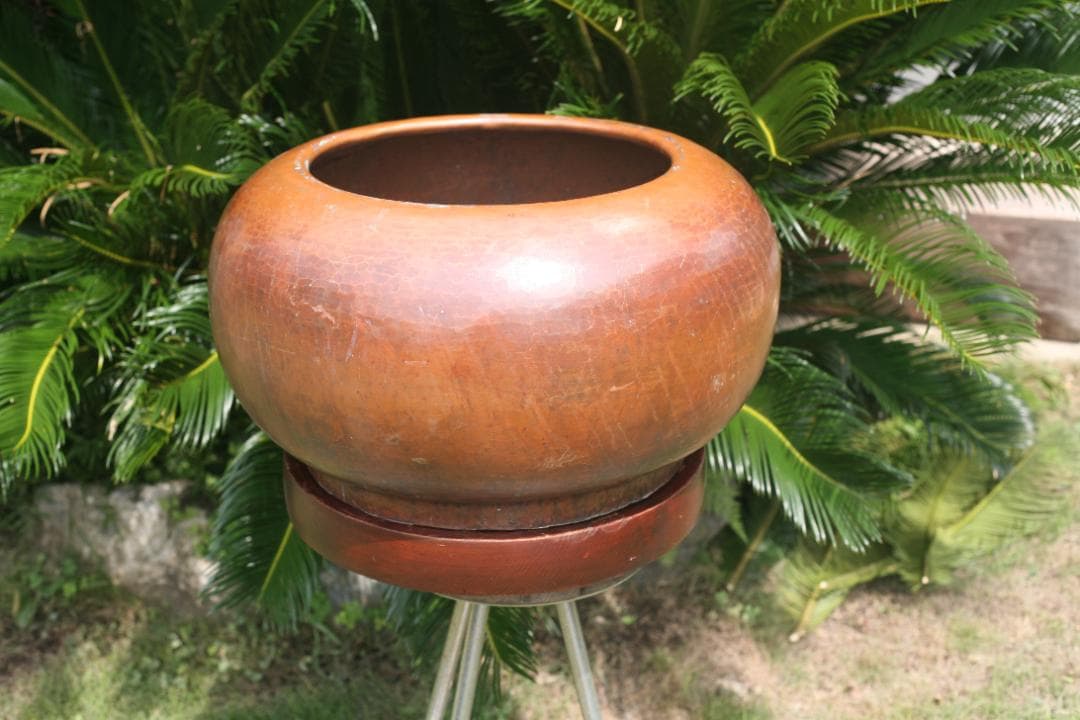大型銅製火鉢 55cm x 30cm 12KG