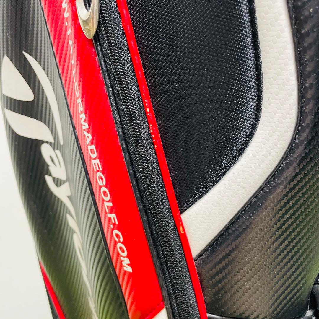 テーラーメイド キャディバッグ ゴルフ 黒 赤 ブラック メンズ