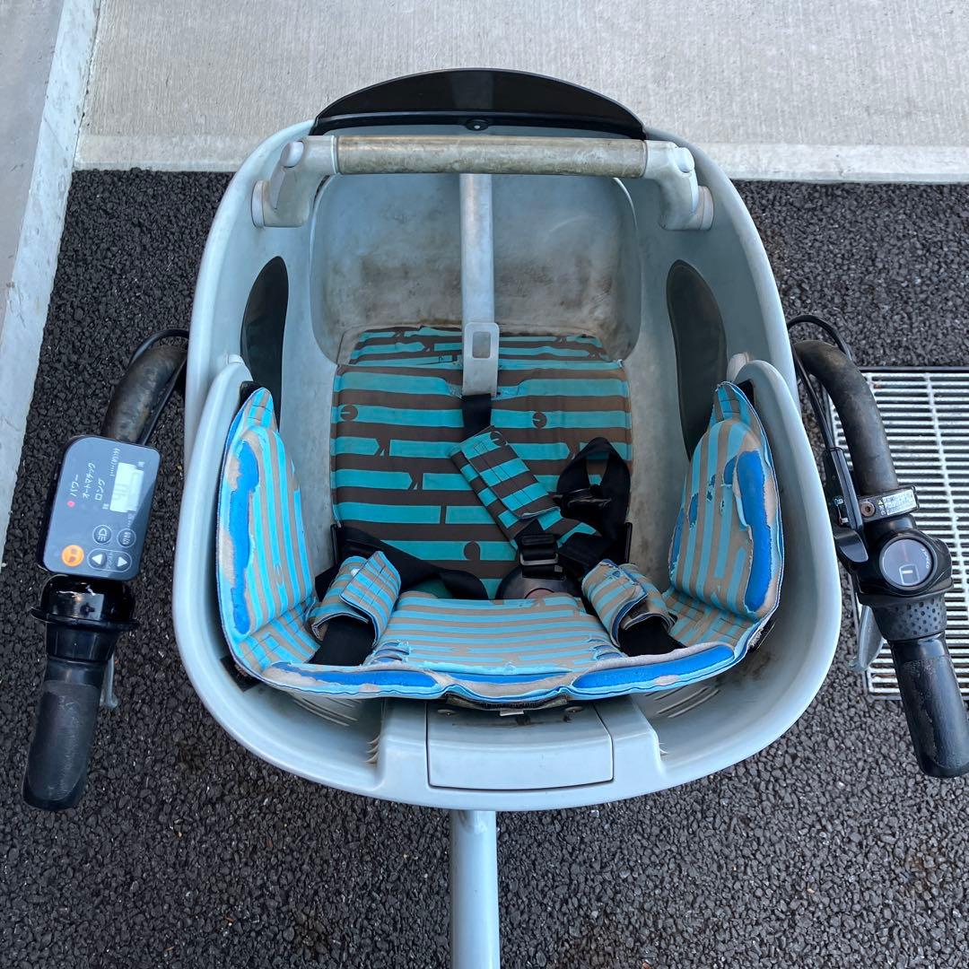 電動アシスト自転車 前後チャイルドシート bikke POLAR eライトブルー