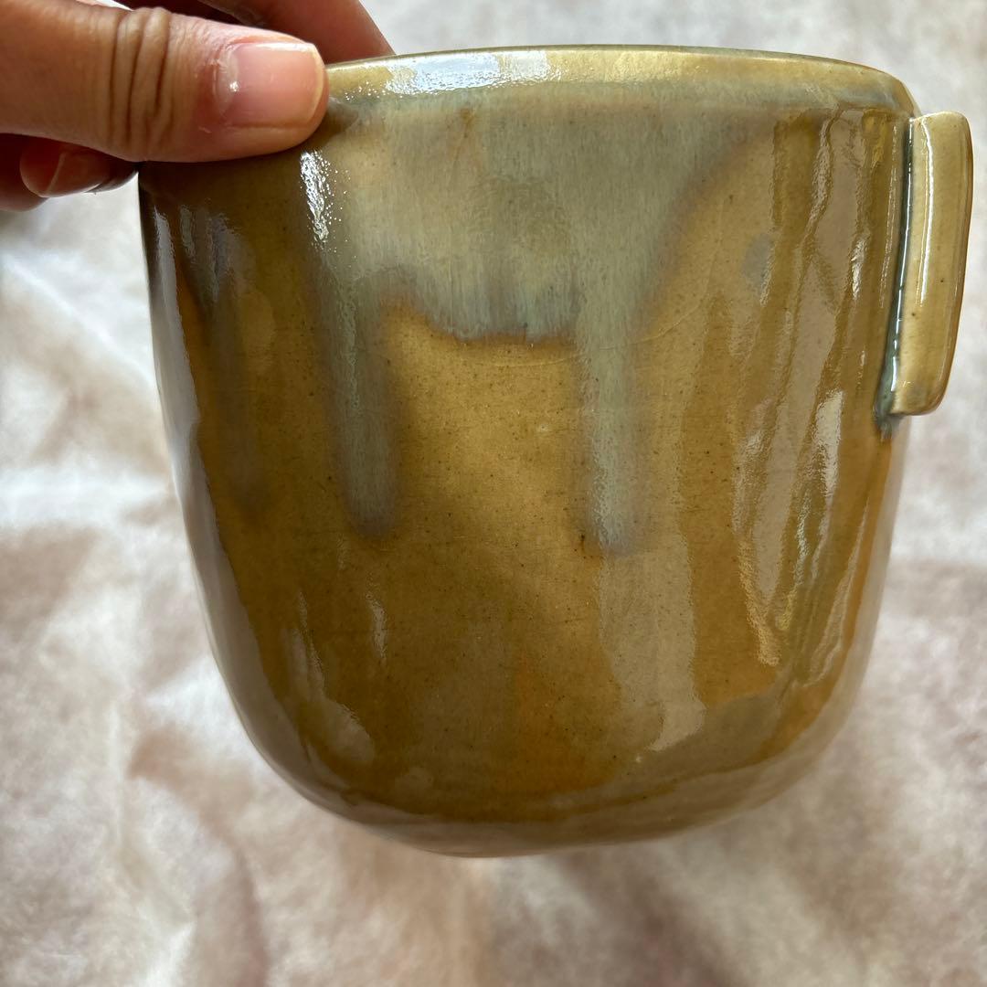 茶道具　水指　口四方　陽炎園　膳所　ぜぜ