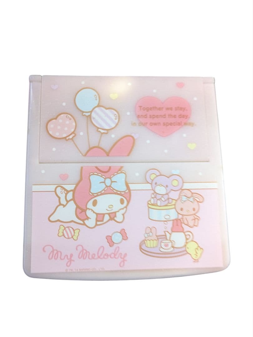 マイメロディ ミラー付き 収納ケース 小物入れ アクセサリーケース