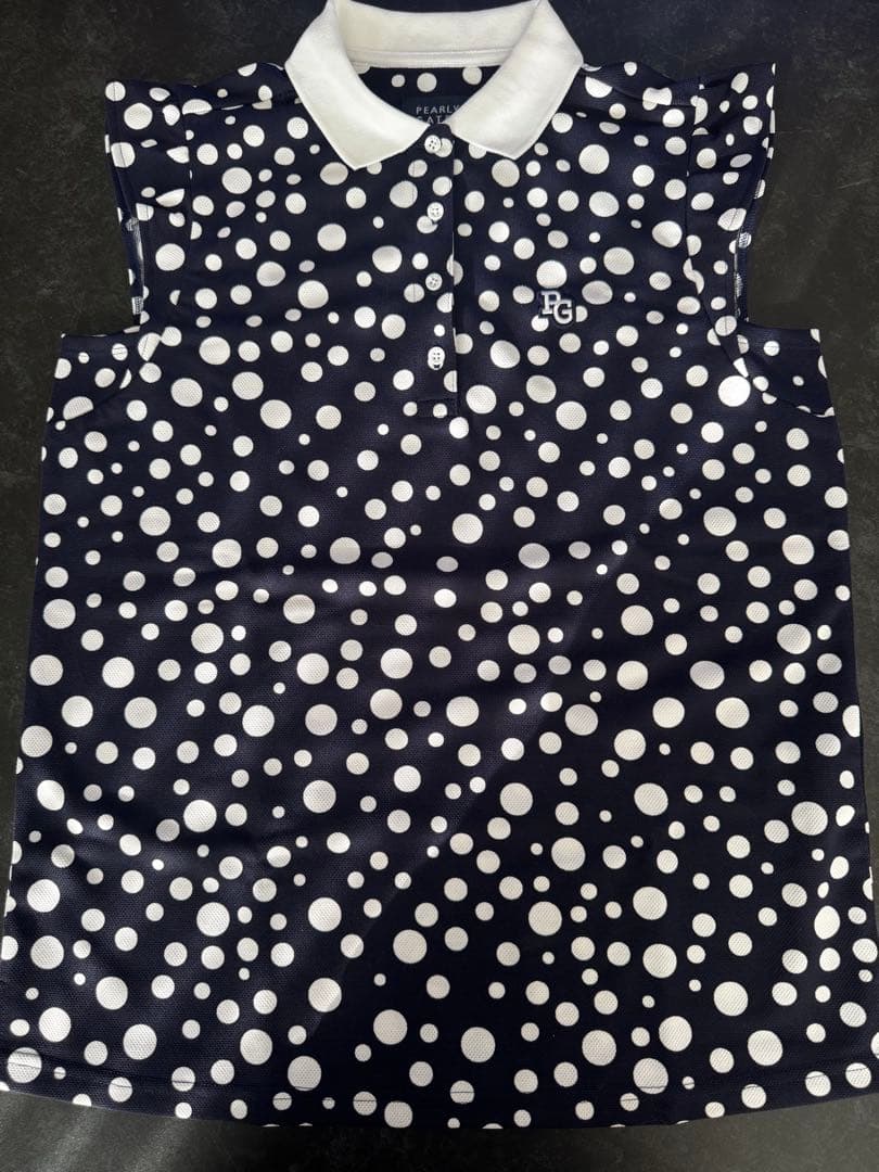 PEARLY GATES 水玉ポロシャツ ネイビー未使用