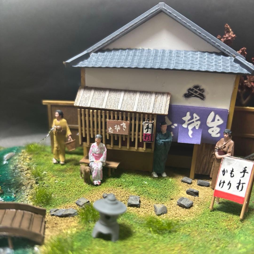 ウミさん専用マイクロエース　風物詩　そば屋　完成品　ジオラマ