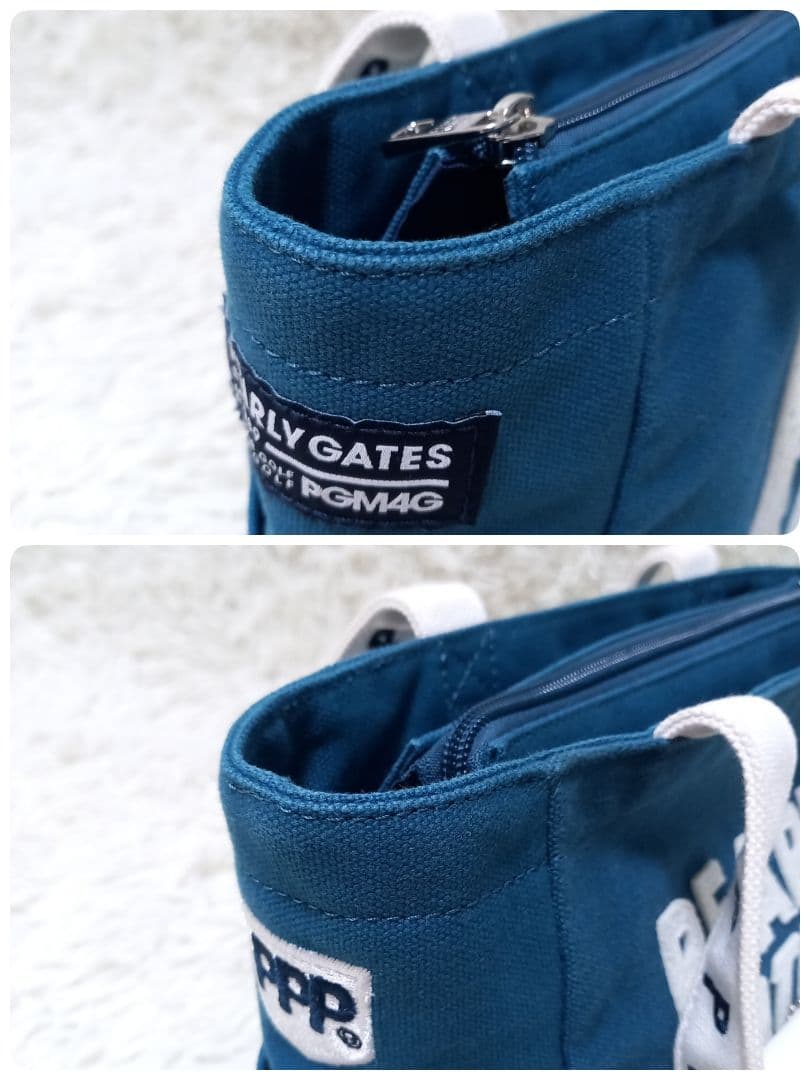 ●良品● パーリーゲイツ　ワッペン　スマイル　ゴルフ　カートバッグ　チャーム付き