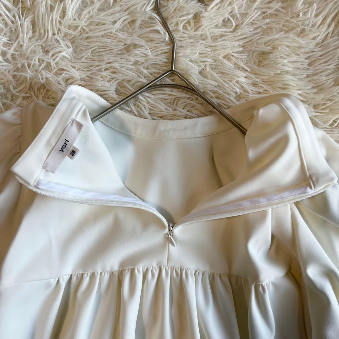 きち⭐︎ヨリ yori セレモニーリボンパフブラウス 長袖 ボウタイ 38