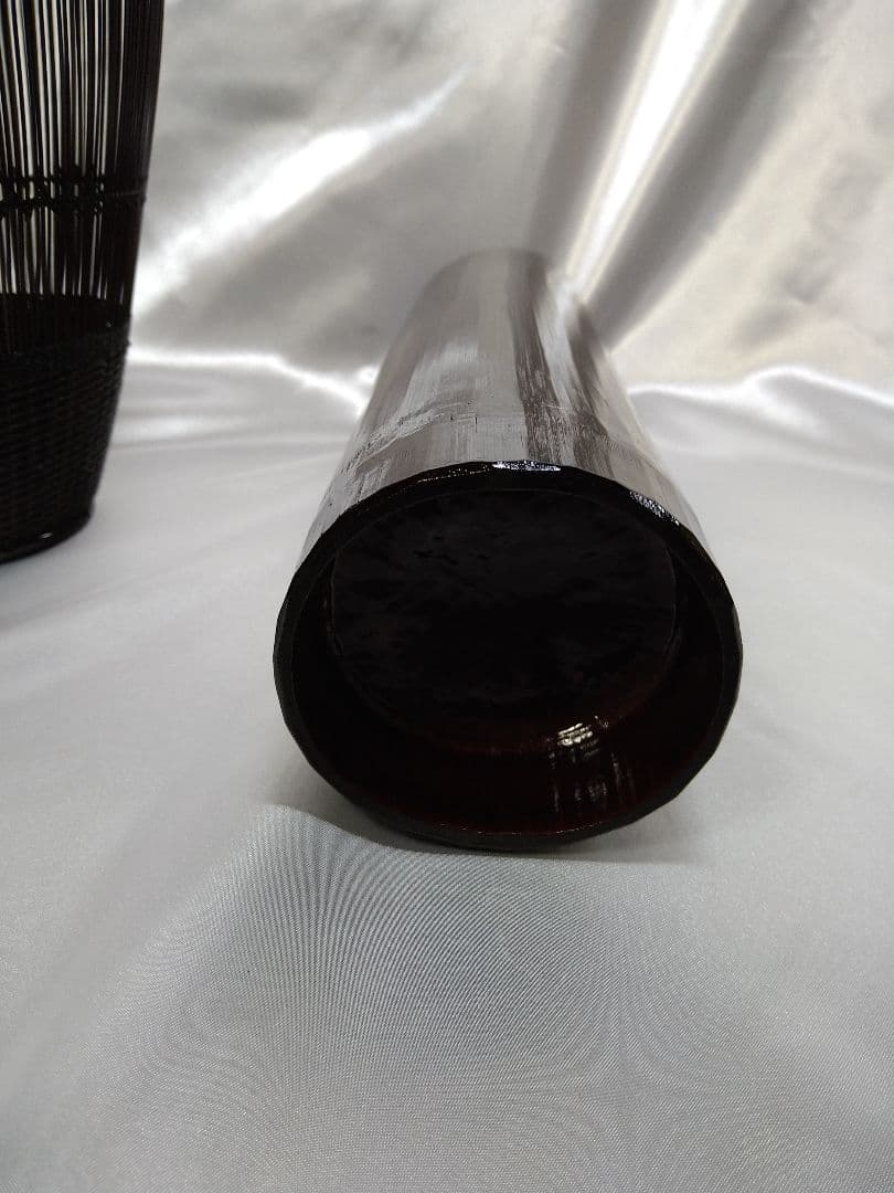 【稀少品】二代田辺竹雲斎 千集編瓜形 花籠 竹工芸品 美品 新品 芸術品